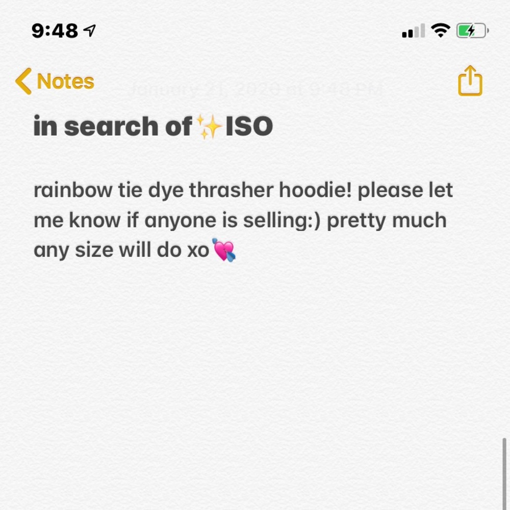 iso thrasher hoodie !!